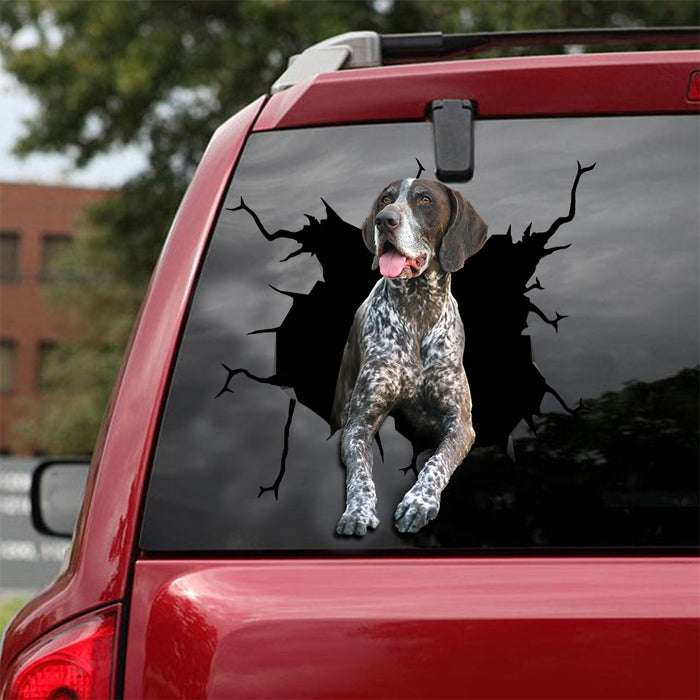 [ld0033-snf-lad]-german-shorthaired-pointer-crack-car-sticker-dogs-lover