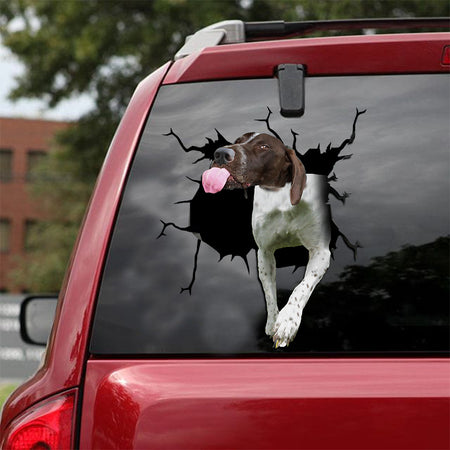 [ld0034-snf-lad]-german-shorthaired-pointer-crack-car-sticker-dogs-lover