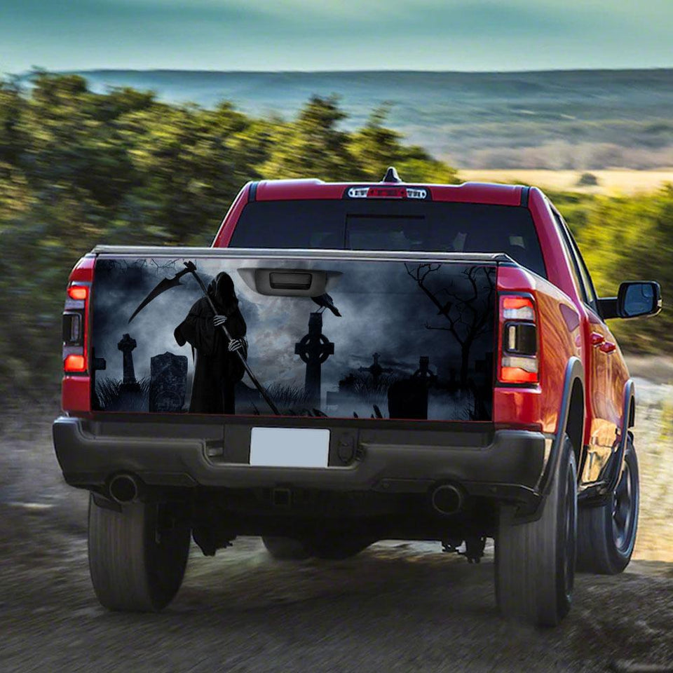 Grim Reaptruck Tailgate Decal Sticker Wrap Tailgate Wrap Decals For Trucks