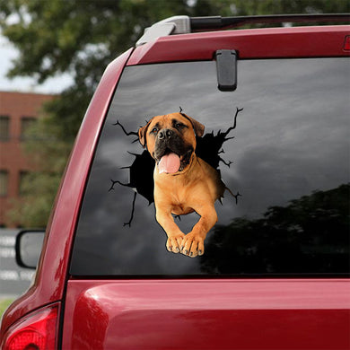 [ld1354-snf-lad]-bull-mastiff-crack-car-sticker-dogs-lover