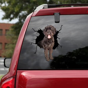 [ld1299-snf-lad]-portuguese-water-crack-car-sticker-dogs-lover