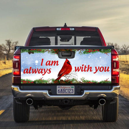 Cardinal truck Tailgate Decal Sticker Wrap 'm Always With You Tailgate Wrap Decals For Trucks