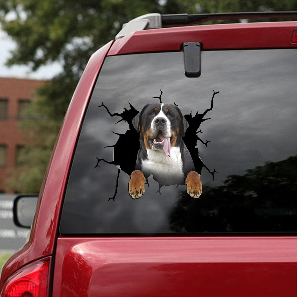 [ld1338-snf-lad]-greater-swiss-mountain-crack-car-sticker-dogs-lover