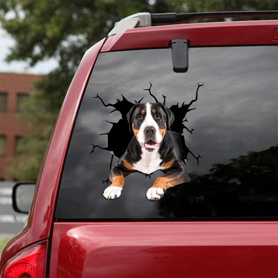 [ld1340-snf-lad]-greater-swiss-mountain-crack-car-sticker-dogs-lover