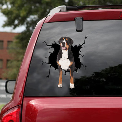 [ld1343-snf-lad]-greater-swiss-mountain-crack-car-sticker-dogs-lover