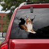 [ld1347-snf-lad]-rough-collie-crack-car-sticker-dogs-lover