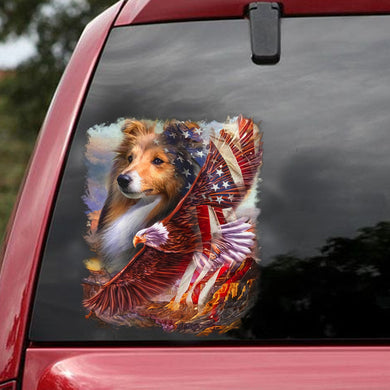 [ld1700-snf-lad]-dog-america-car-sticker-america-lover