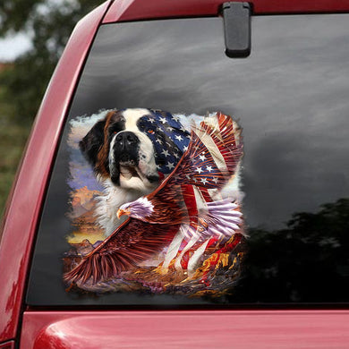 [ld1701-snf-lad]-dog-america-car-sticker-america-lover