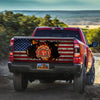 Firefighter American truck Tailgate Decal Sticker Wrap Tailgate Wrap Decals For Trucks