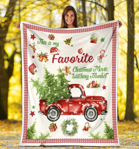  This Is My Favorite Christmas Movie Xmas Ultra Soft Cozy Plush Fleece Blanket