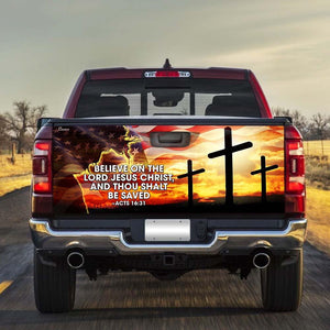 God Jesus Christ American truck Tailgate Decal Sticker Wrap Xmas Tailgate Wrap Decals For Trucks