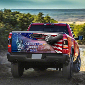 American Truck Tailgate Decal Sticker Wrap One Nation Under God Tailgate Wrap Decals For Trucks