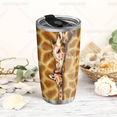 Mom To Son, Be Proud - Be Yourself Giraffe 20oz Tumbler HHS87