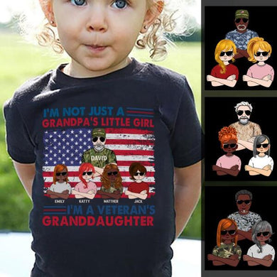 [BH0651-ds-lad] Veteran's granddaughter Customized All type shirts Family Lovers