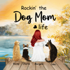 Rocking The Dog's Mom Life Customized Pillow Dog Lovers