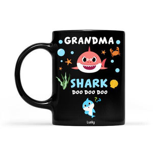 Grandma Shark Doo Doo Personalized Mug Family Lovers