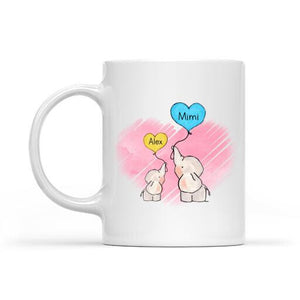 Beloved Elephant Personalized Mug Family Lovers