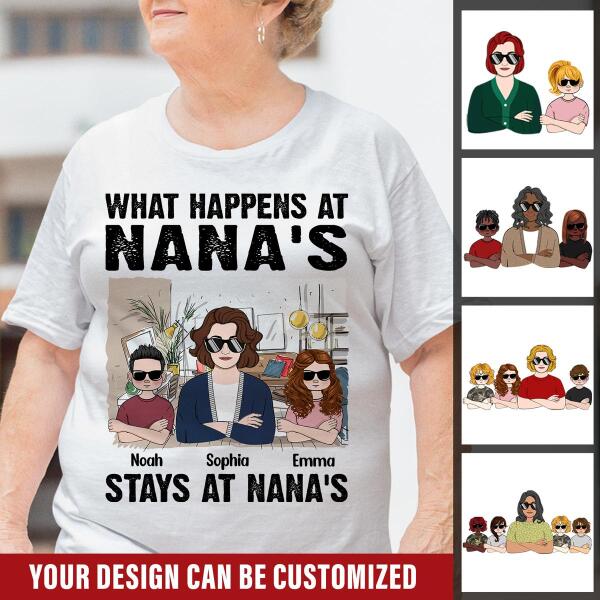 [PQ0347-ds-tnt] What happens at Nana's Customized All type shirts Family Lovers