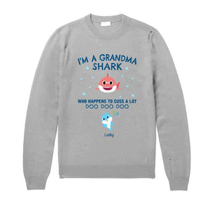 [PQ0318-ds-lad] I'm a grandma shark Customized All type shirts Family Lovers Plus size