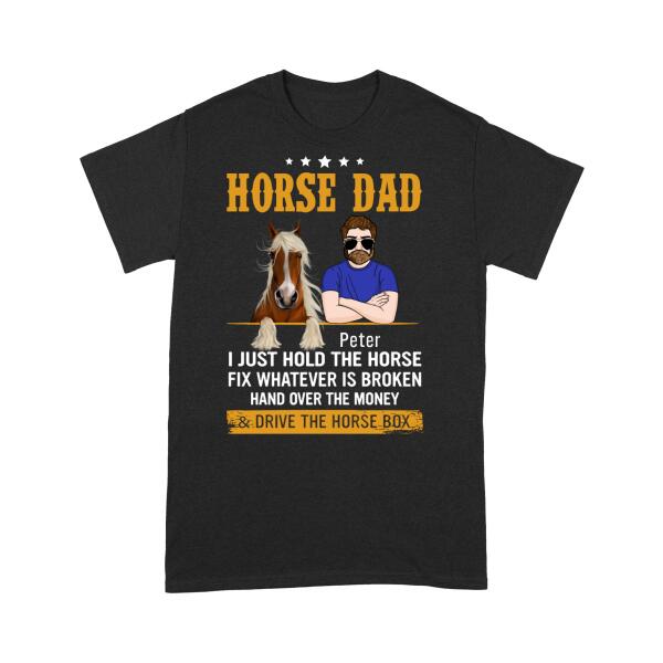 [TH1040-ds-ltn] Horse dad Customized All type shirts Horse Lovers