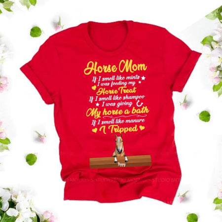 [DT1073-ds-ltn] Horse mom If I Customized All type shirts Horse Lovers Plus size
