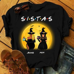 [PQ0382-ds-lad] Sista Witches Customized All type shirts Halloween Lovers