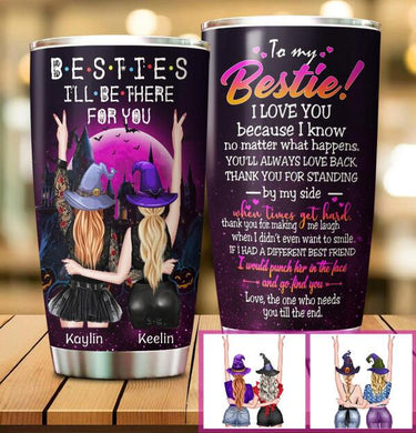 To My Bestie I Love You Customized Tumbler Halloween Lovers Friend Lovers