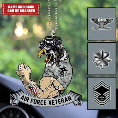 Air Force Veteran Customized Car Ornament Veteran Lovers