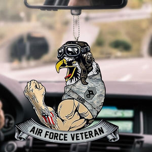 Air Force Veteran Customized Car Ornament Veteran Lovers