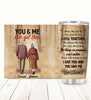 Get To The End Of Our Lives Together Customized Tumbler Family Lovers