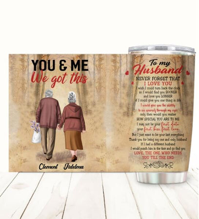 To My Husband I Love You Customized Tumbler Family Lovers