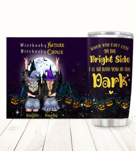 With You In The Dark Customized Tumbler Halloween Lovers Friend Lovers