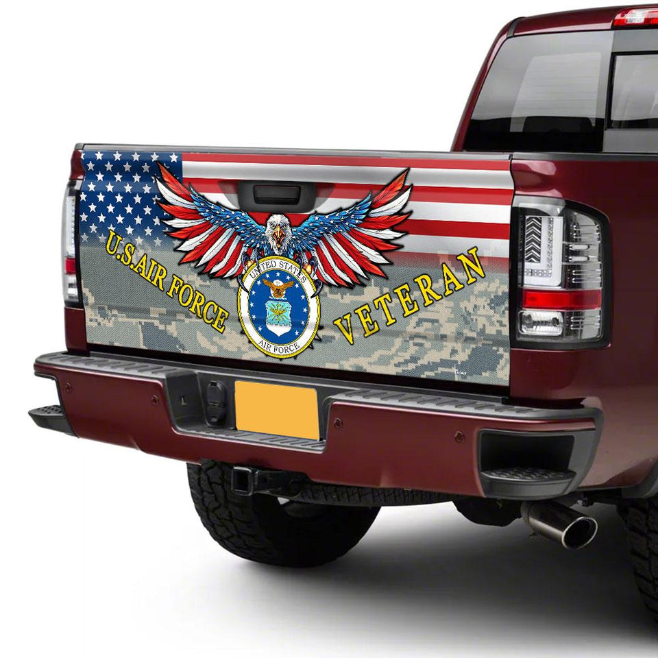 U.s.air Force Veterans truck Tailgate Decal Sticker Wrap 3 Tailgate Wrap Decals For Trucks