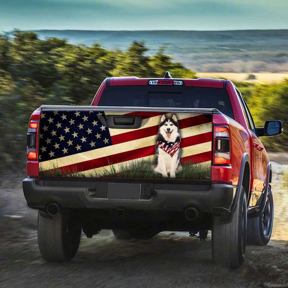 Husky American truck Tailgate Decal Sticker Wrap Tailgate Wrap Decals For Trucks