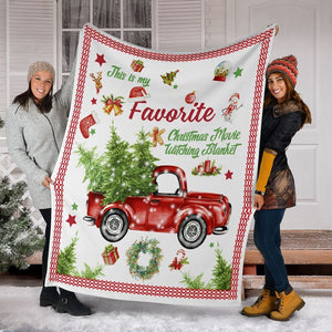  This Is My Favorite Christmas Movie Xmas Ultra Soft Cozy Plush Fleece Blanket