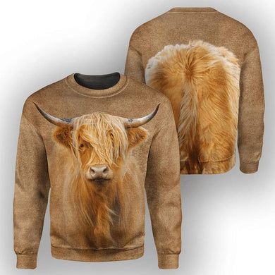 Cow Sweatshirt 3D Cute 3