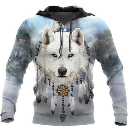 Native Wolf 3D All Over Print Hoodie For Men and Women NTN09052002