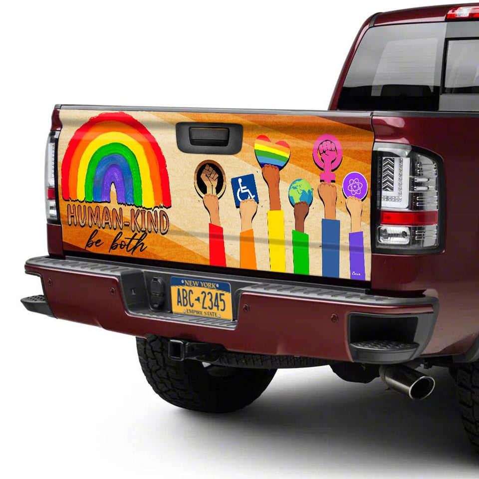 Human Kind Be Botruck Tailgate Decal Sticker Wrap Tailgate Wrap Decals For Trucks