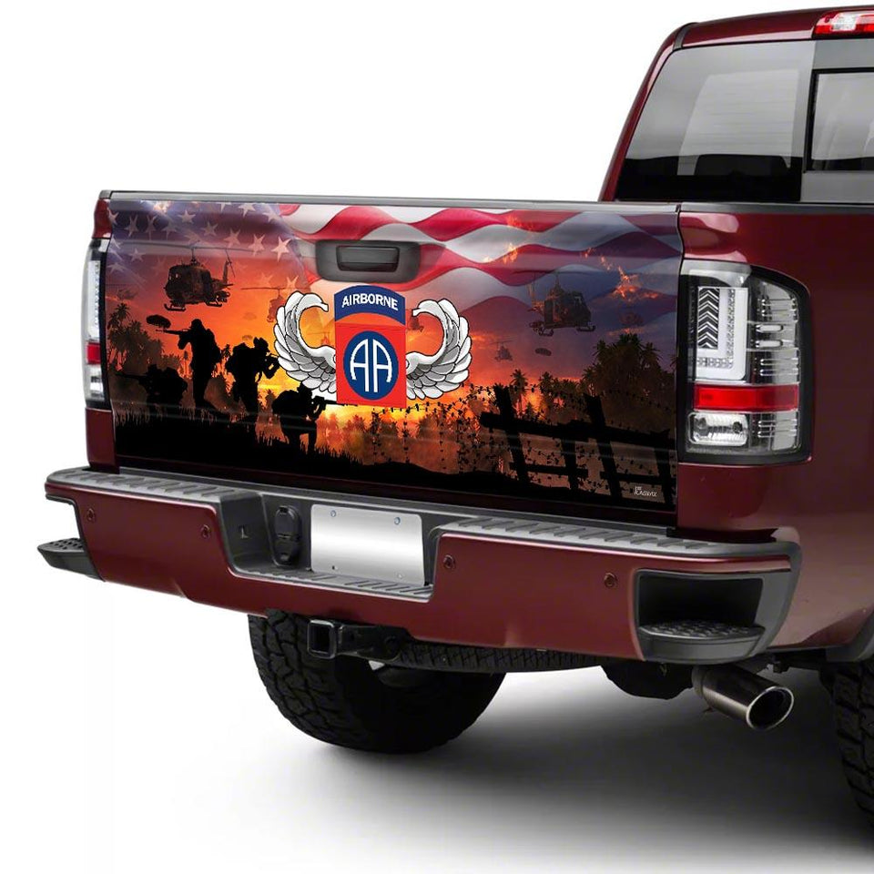 United States Army Airborne truck Tailgate Decal Sticker Wrap Tailgate Wrap Decals For Trucks