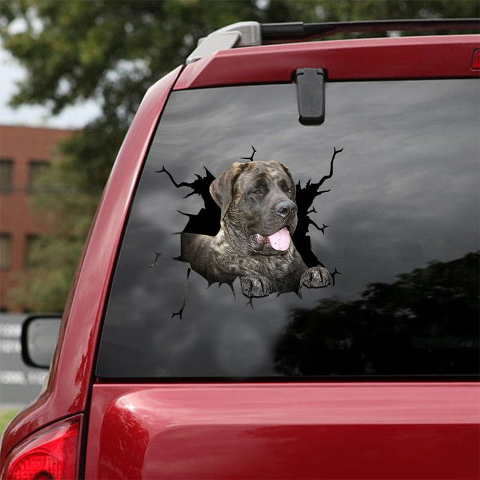 [ld0960-snf-lad]-english-mastiff-crack-car-sticker-dogs-lover