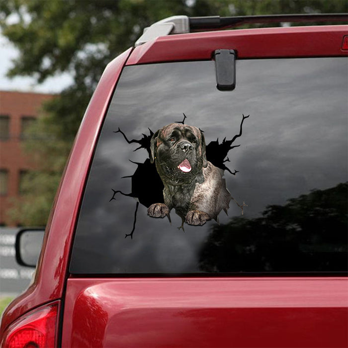 [ld0961-snf-lad]-english-mastiff-crack-car-sticker-dogs-lover