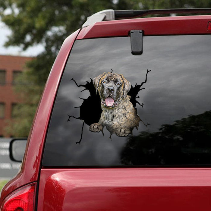 [ld0962-snf-lad]-english-mastiff-crack-car-sticker-dogs-lover