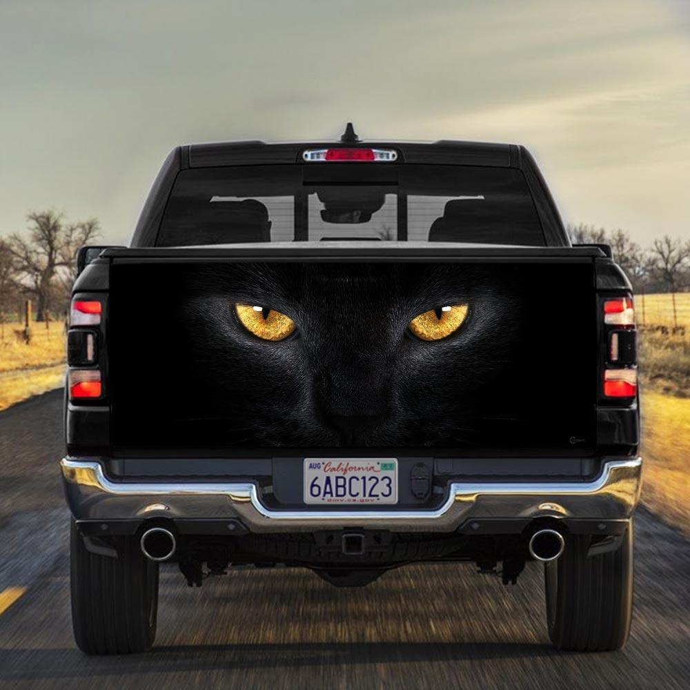 Black Cat Eytruck Tailgate Decal Sticker Wrap Tailgate Wrap Decals For Trucks