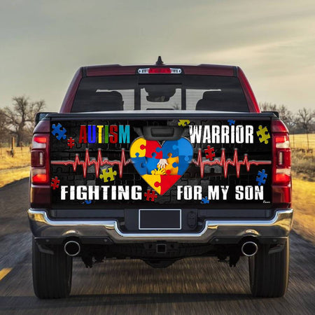 A Heart Of Autism Warrico truck Tailgate Decal Sticker Wrap Tailgate Wrap Decals For Trucks