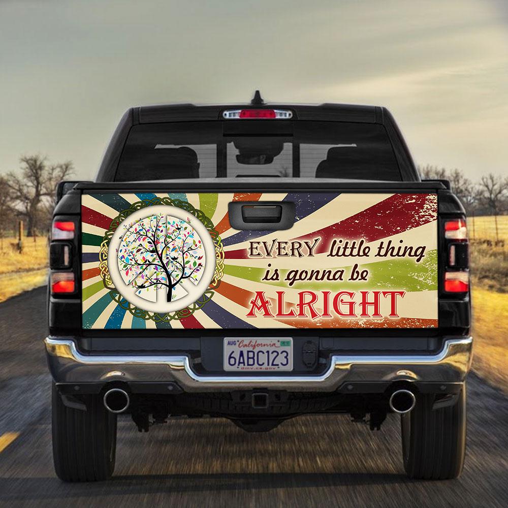 Every Little Thing Is Gonna Be Alright truck Tailgate Decal Sticker Wrap Ailgate Wrap Decals For Trucks