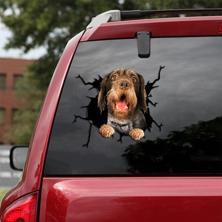[th0549-snf-tpa]-otterhound-crack-car-sticker-dogs-lover