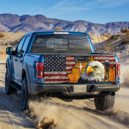 American Eagle truck Tailgate Decal Sticker Wrap Tailgate Wrap Decals For Trucks