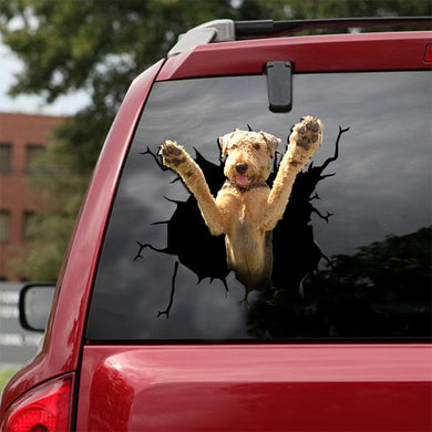 [ld0121-snf-lad]-airedale-terrier-crack-car-sticker-dogs-lover