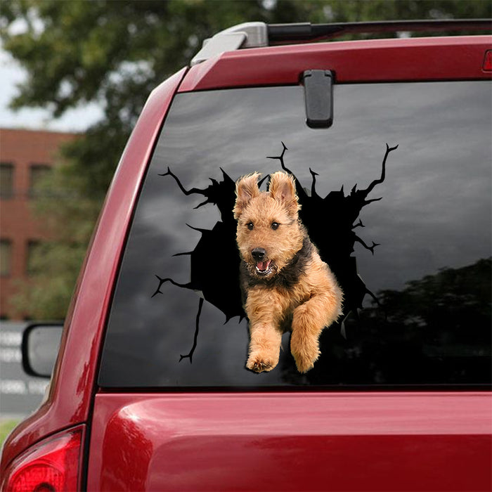 [ld0122-snf-lad]-airedale-terrier-crack-car-sticker-dogs-lover