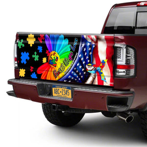 Autism Awareness truck Tailgate Decal Sticker Wrap Faith Hope Love Tailgate Wrap Decals For Trucks